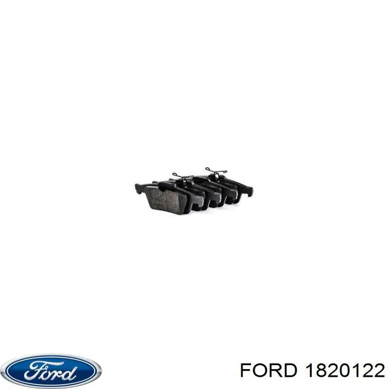 1820122 Ford Колодки тормозные дисковые комплект