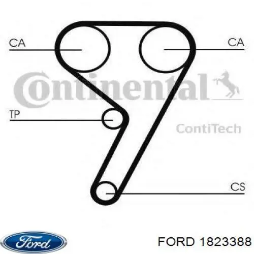 1823388 Ford Ремень двигателя