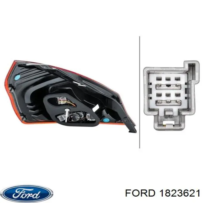 1823621 Ford фонарь задний правый