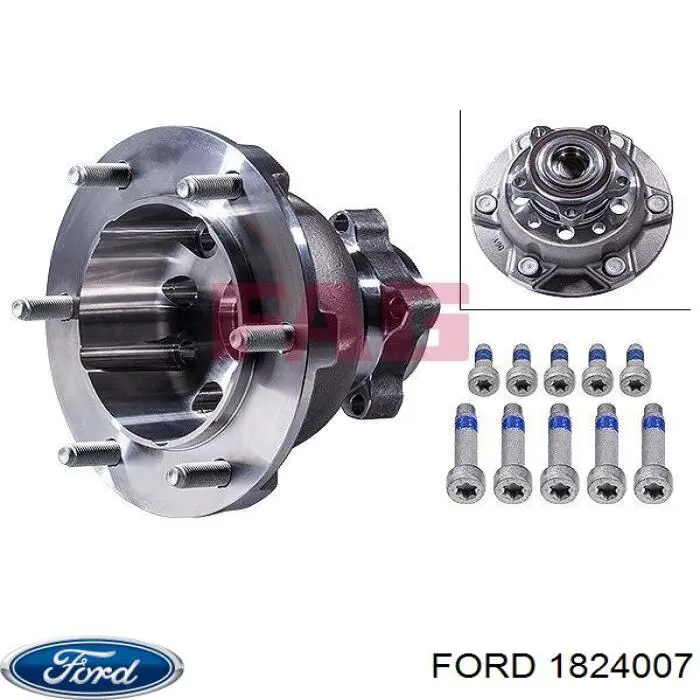 1824007 Ford cubo dianteiro