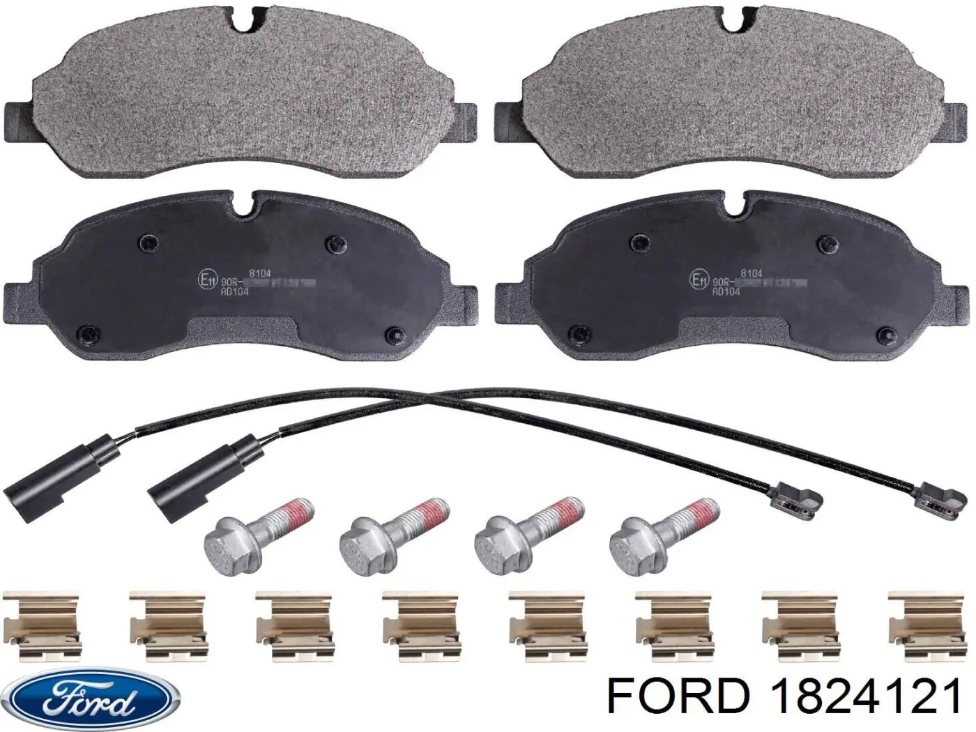 Купить 1824121 Ford Колодки тормозные