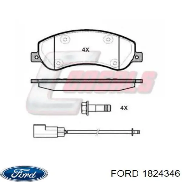 Тормозные колодки Ford 1824346