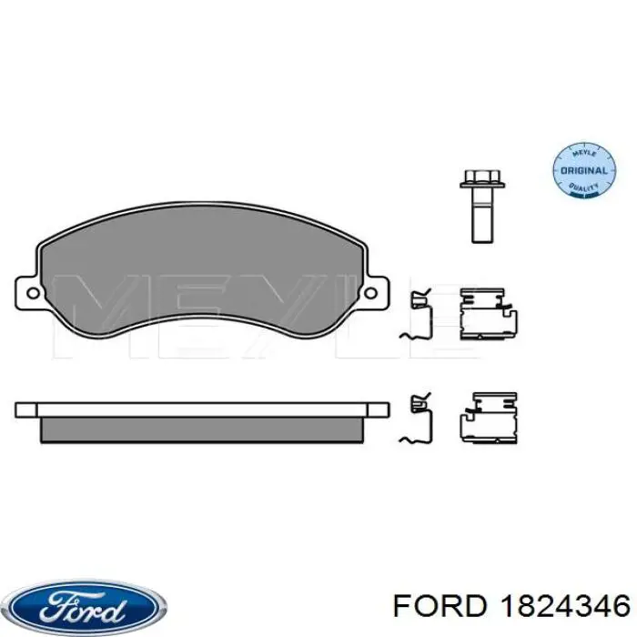 Передние тормозные колодки 1824346 Ford