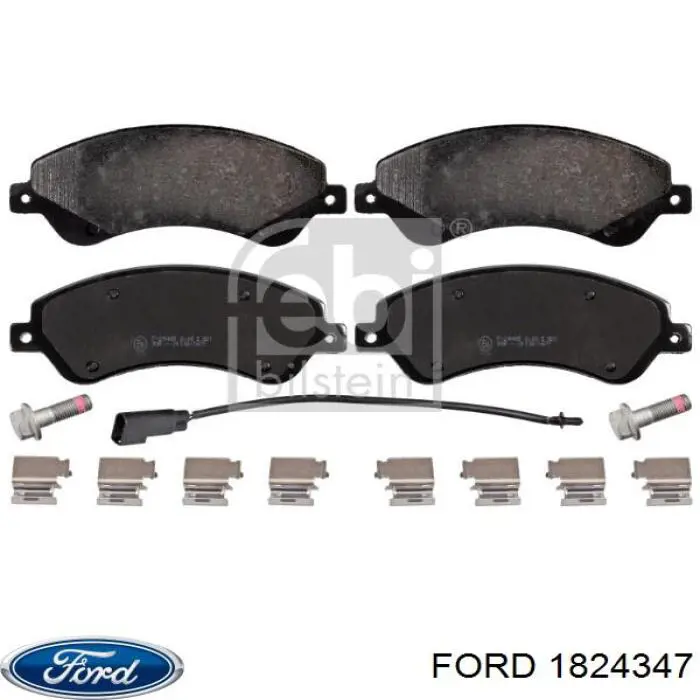 1824347 Ford sapatas do freio dianteiras de disco