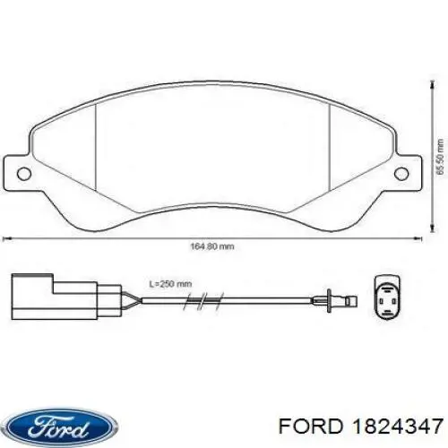 Купить 1824347 Ford Колодки тормозные
