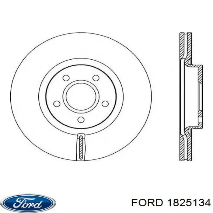 Тормоз дисковый передний Ford 1825134 цена, от 50.91 USD