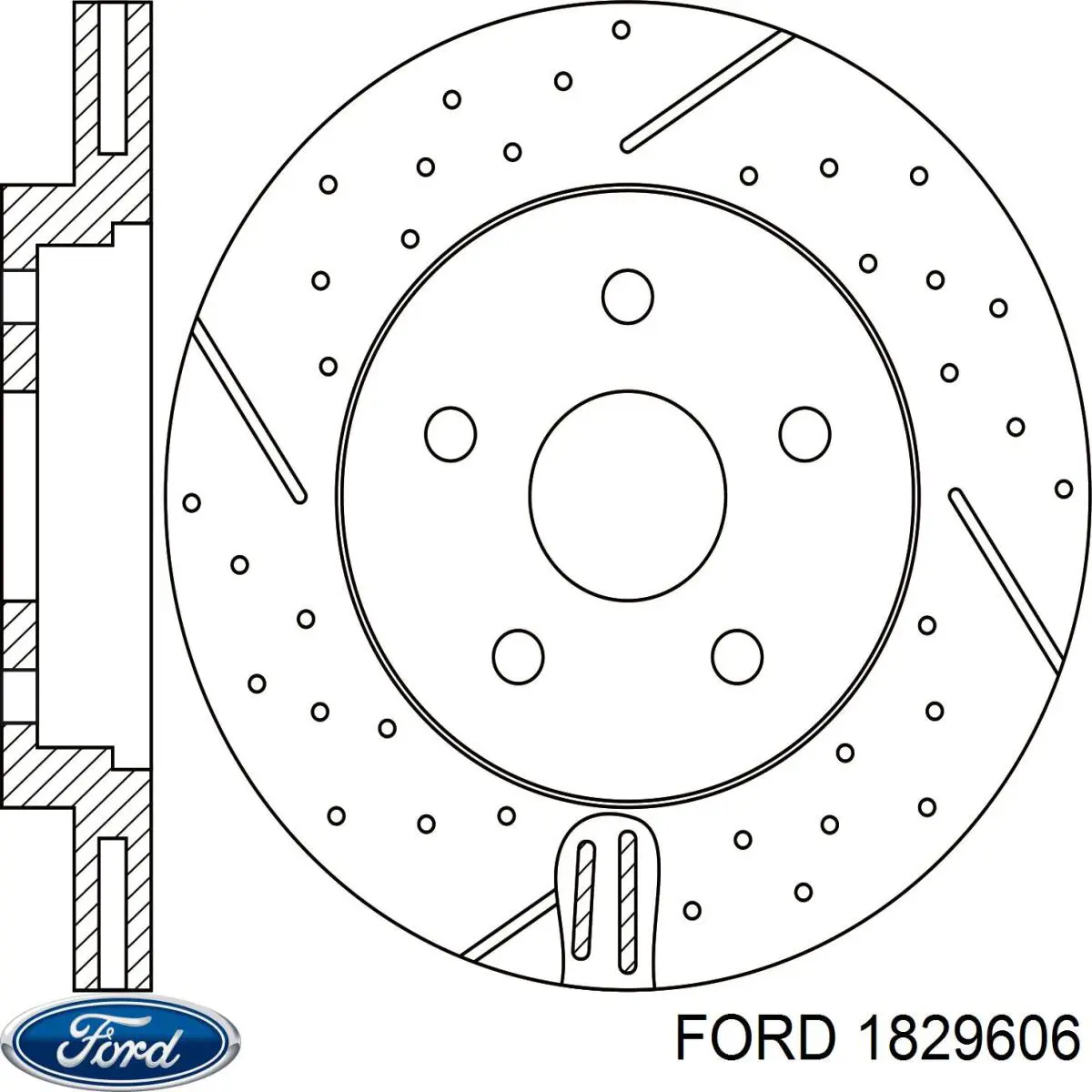 Тормоз дисковый передний Ford 1829606 цена, от 50.97 USD