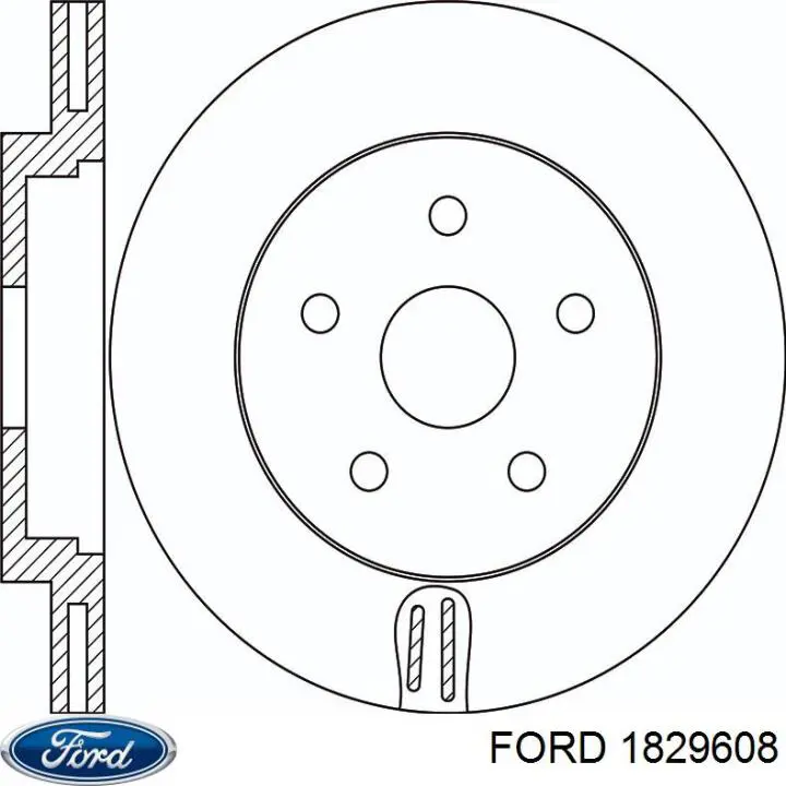 Передние тормозные диски 1829608 Ford