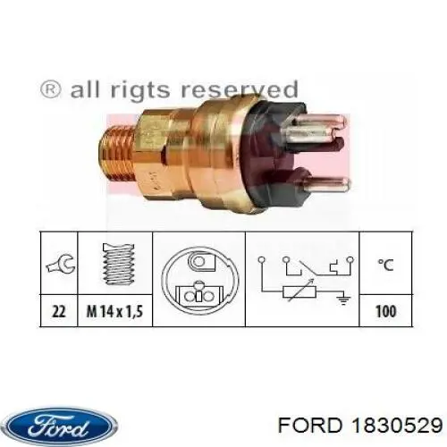 Трос ручника задний правый Ford 2034610