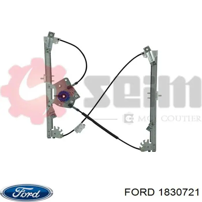 1830721 Ford mecanismo de acionamento de vidro da porta dianteira esquerda