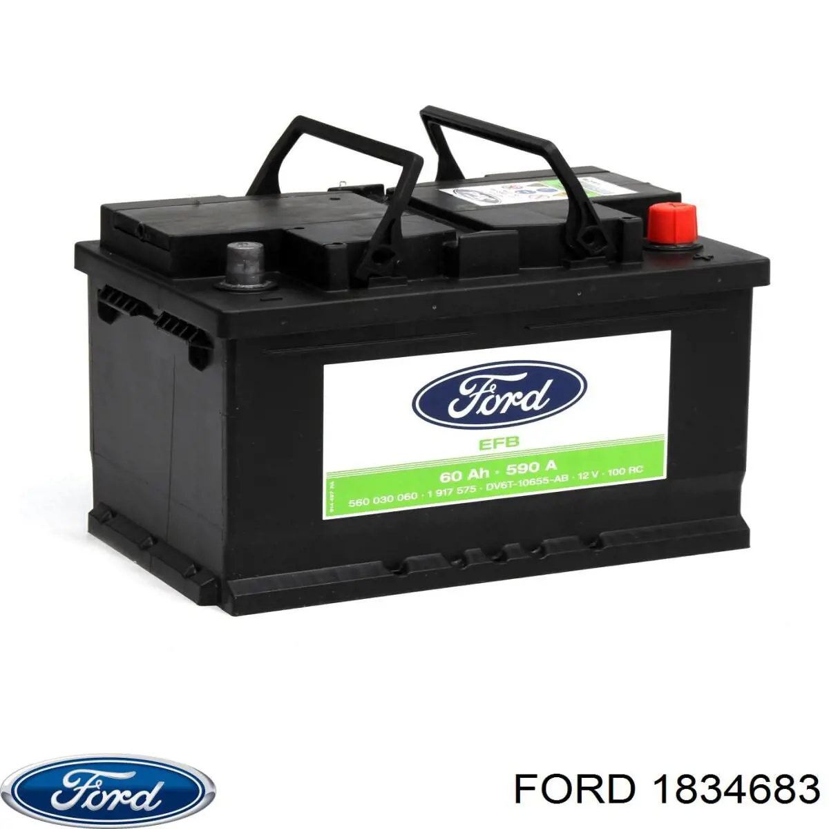 1834683 Ford bateria recarregável (pilha)