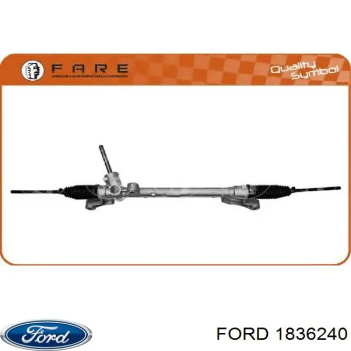 1836240 Ford Cremalheira da direção