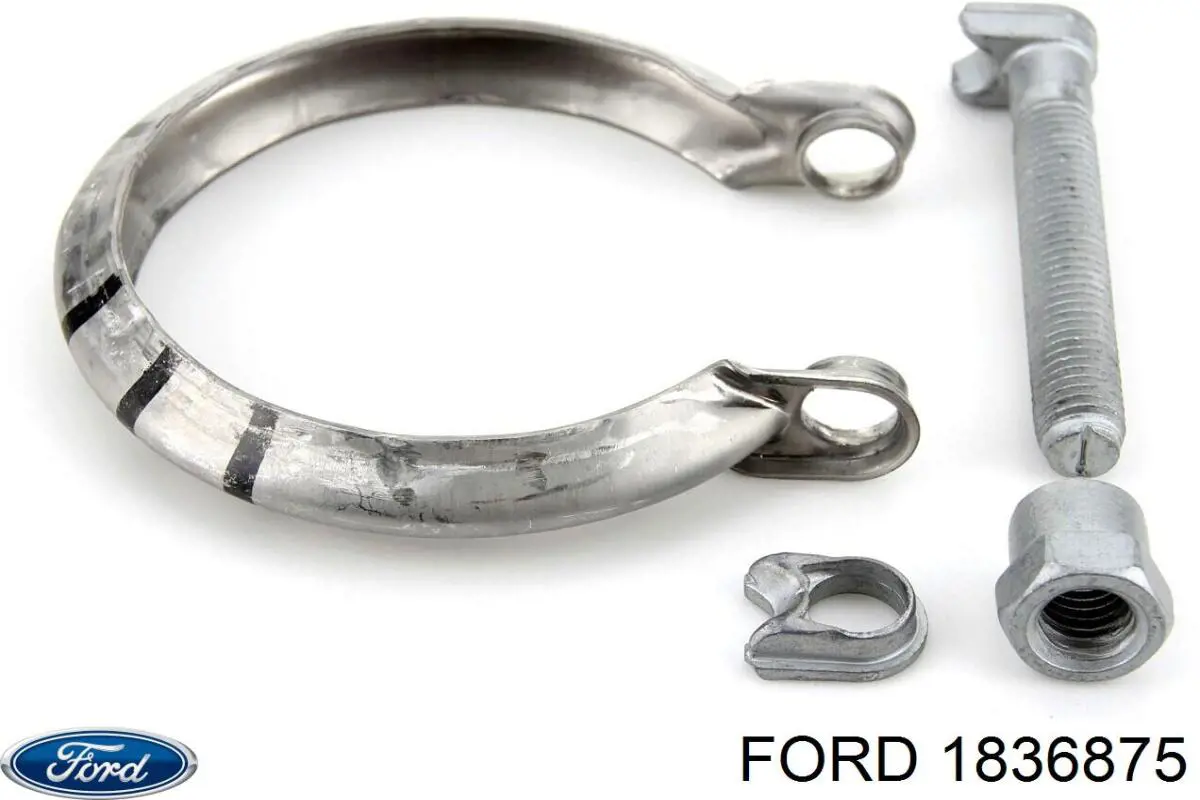 Хомут крепления глушителя передний Ford 1836875 цена, от 3.32 USD