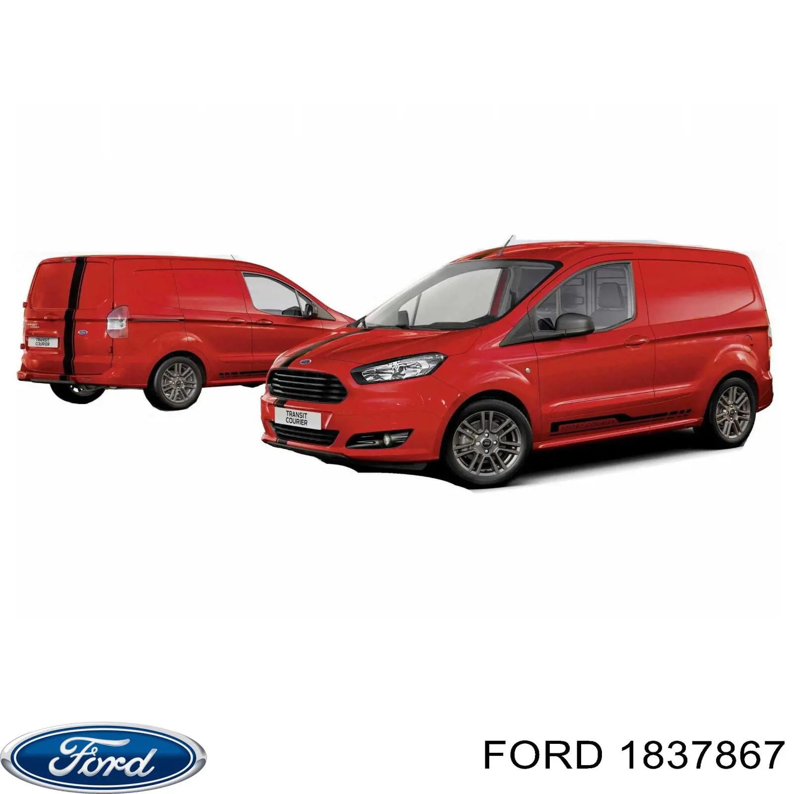 Купить 1837867 Ford Стекло правого зеркала заднего вида