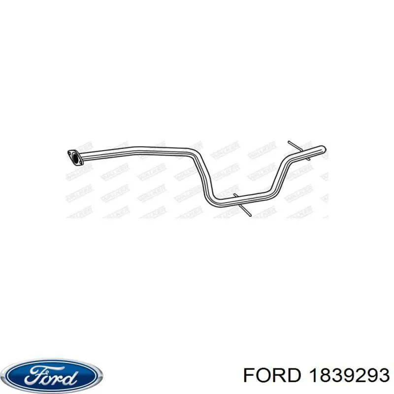 Глушитель, центральная часть Ford 1839293 цена, от 58.81 USD