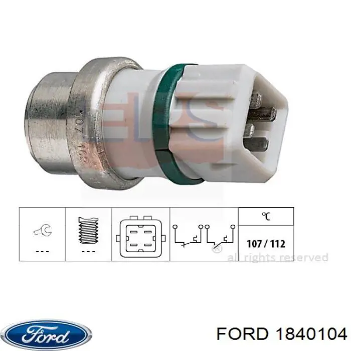 1840104 Ford полуось (привод передняя правая)