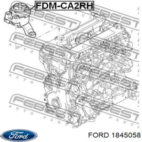 Правая подушка двигателя 1845058 Ford