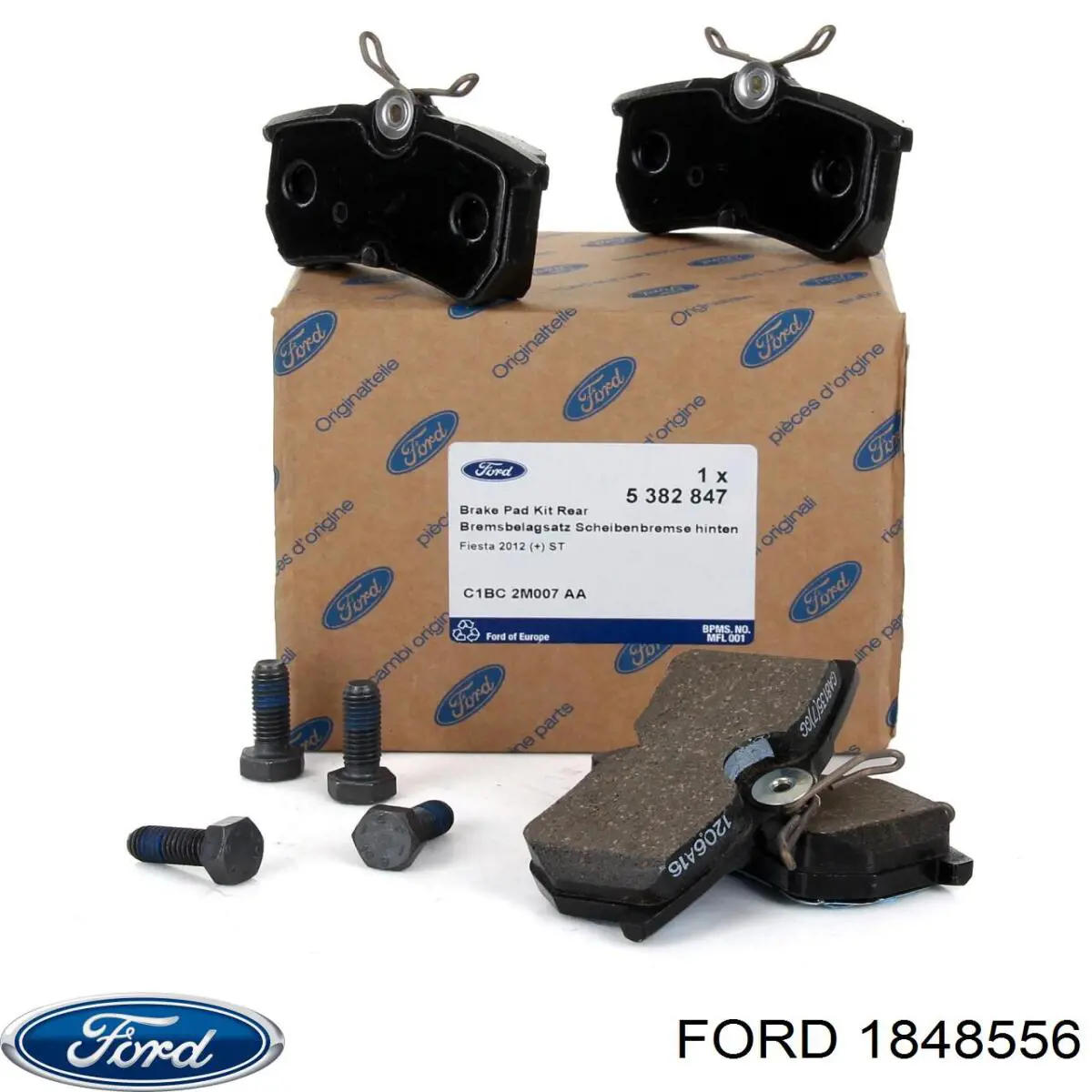Задние тормозные колодки 1848556 Ford