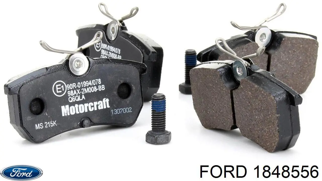 Купить 1848556 Ford Колодки тормозные задние, дисковые