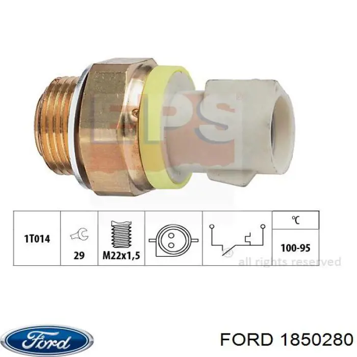 1840600 Ford Диффузор радиатора охлаждения в сборе с мотором
