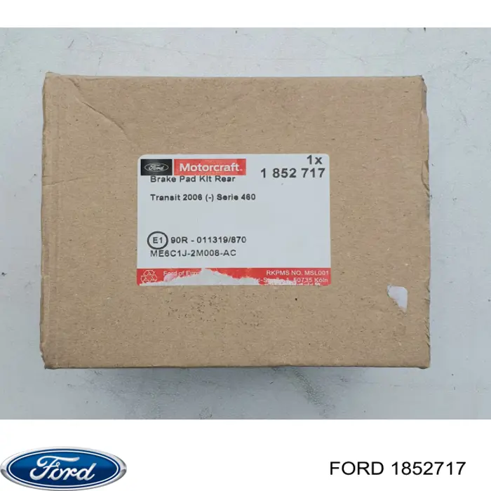 Купить 1852717 Ford Колодки тормозные задние, дисковые