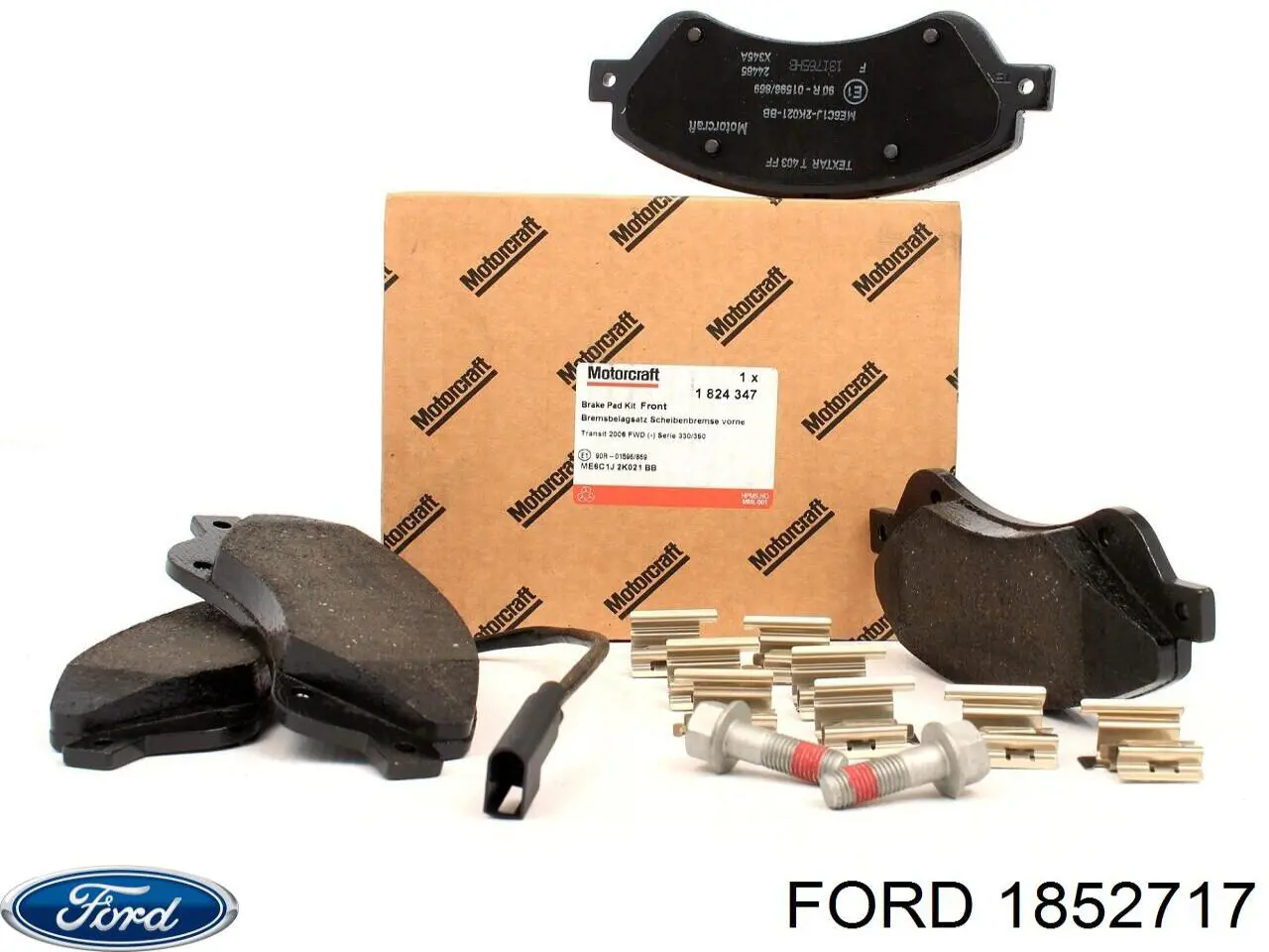 Купить 1852717 Ford Колодки тормозные задние, дисковые