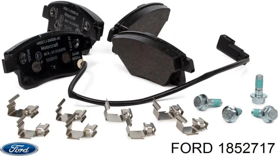 Задние тормозные колодки 1852717 Ford