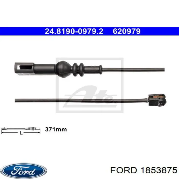 Датчик износа тормозных колодок, задний Ford 1853875 цена, от 7.12 USD