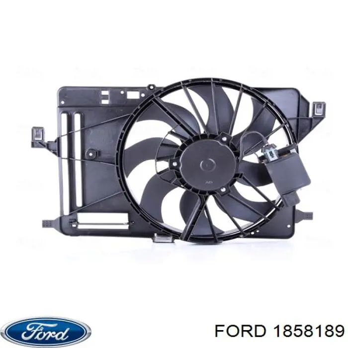 1858189 Ford ventilador elétrico de esfriamento montado (motor + roda de aletas)