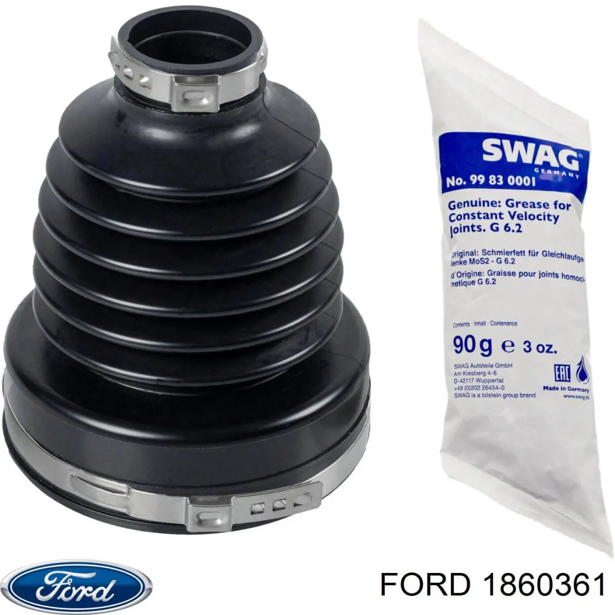 Пыльник шарнира угловых скоростей внутренний передний Ford 1860361 цена, от 16.95 USD