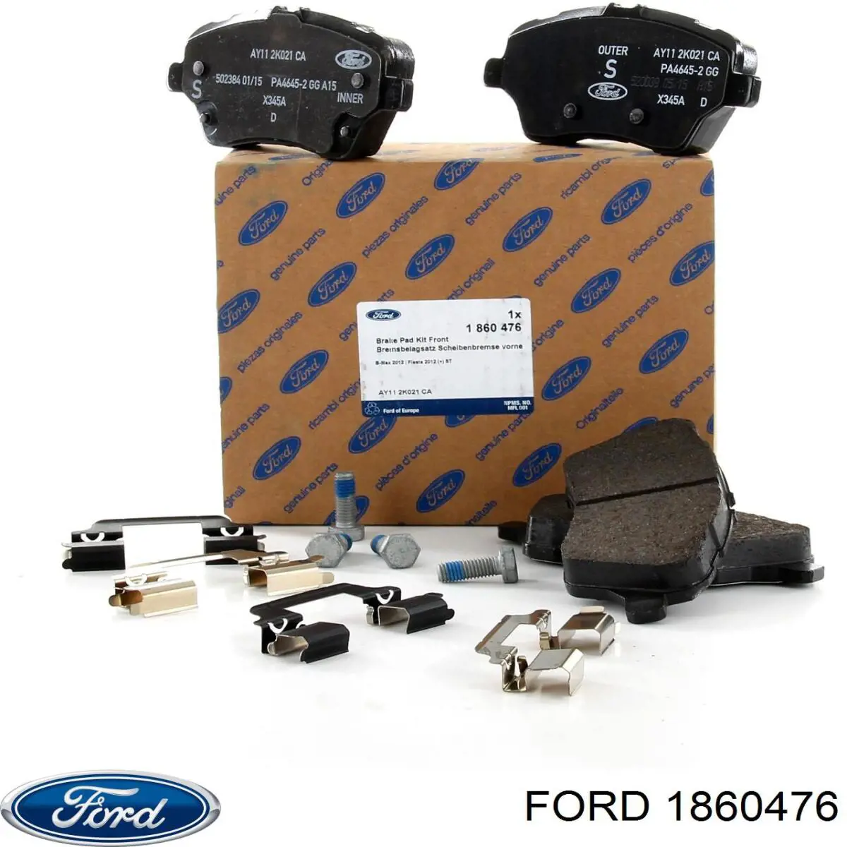 1860476 Ford колодки тормозные передние дисковые