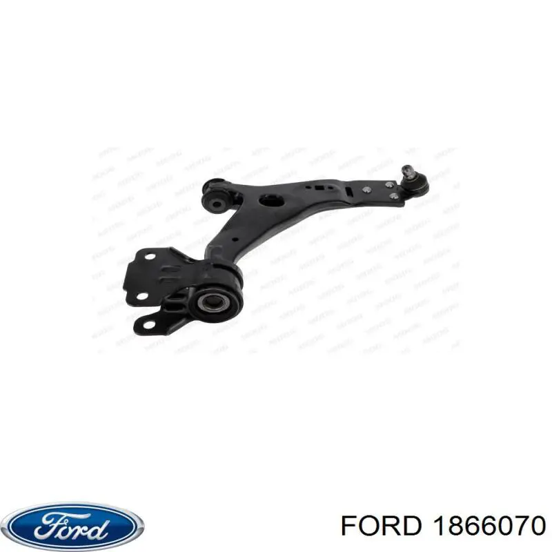 1866070 Ford braço oscilante inferior direito de suspensão dianteira