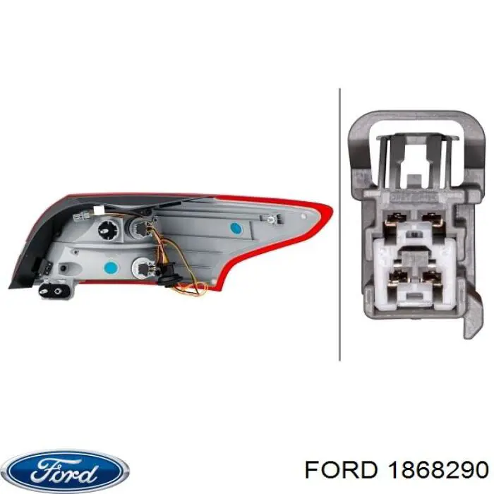 1868290 Ford фонарь задний левый внешний