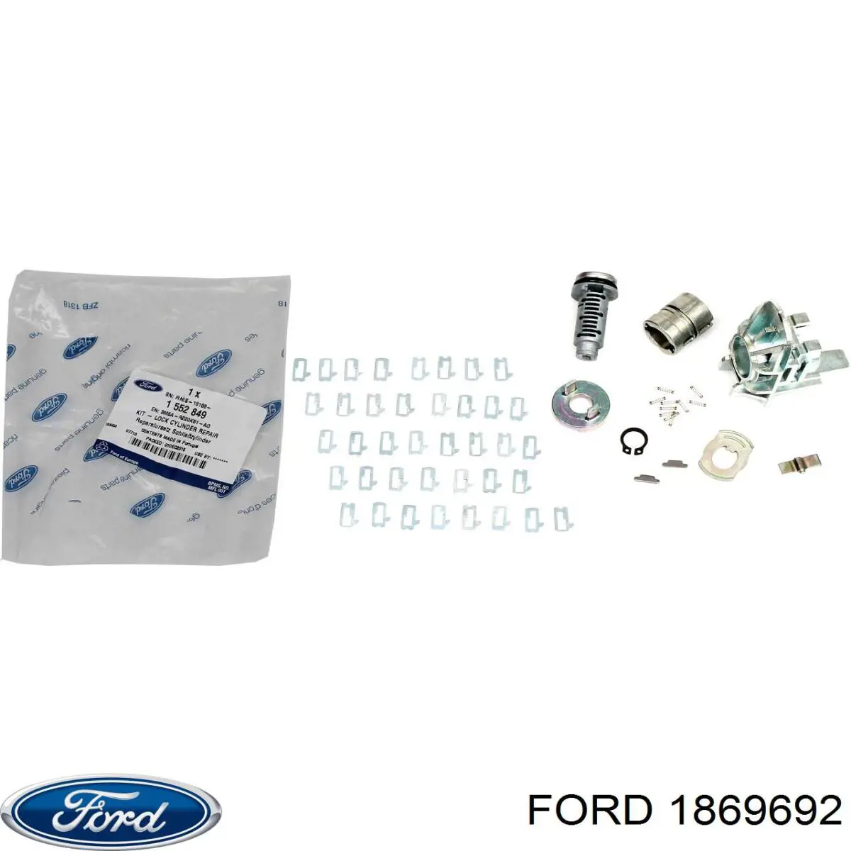 Уплотнитель двери передней, на (кузове) Ford 1869692