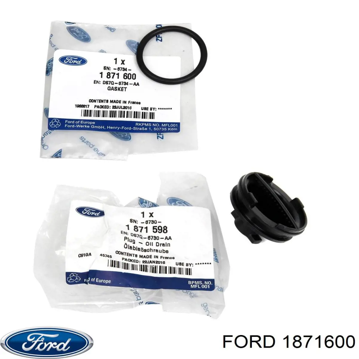 Прокладка пробки поддона двигателя Ford 1871600