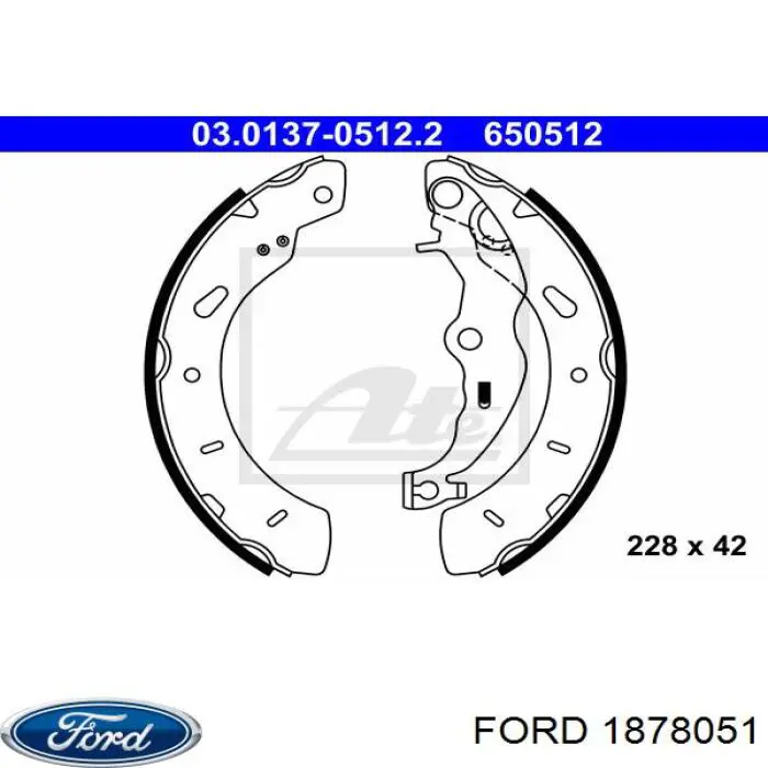 Тормоза рабочие задние ножные и тормозные барабаны Ford 1878051 цена, от 28.02 USD