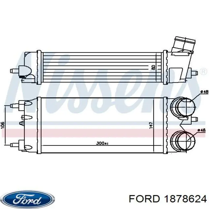 Интеркулер 1878624 Ford