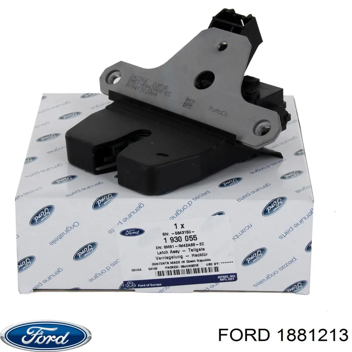 1881213 Ford mecanismo de acionamento de vidro da porta traseira direita