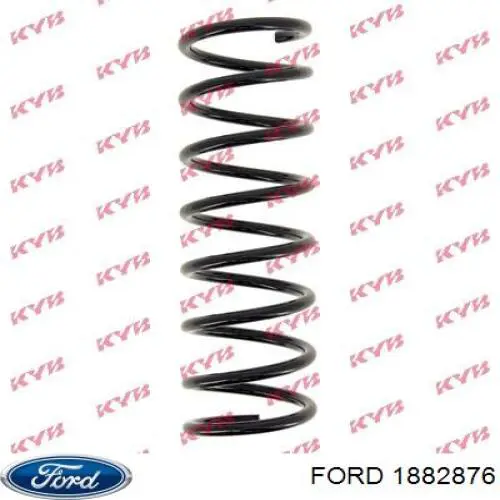 1882876 Ford Пружина подвески задняя