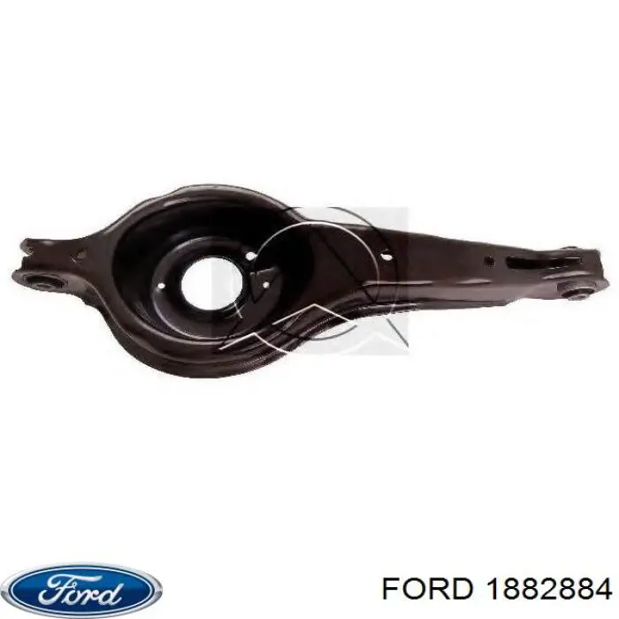 1882884 Ford braço oscilante inferior esquerdo de suspensão traseira/direita