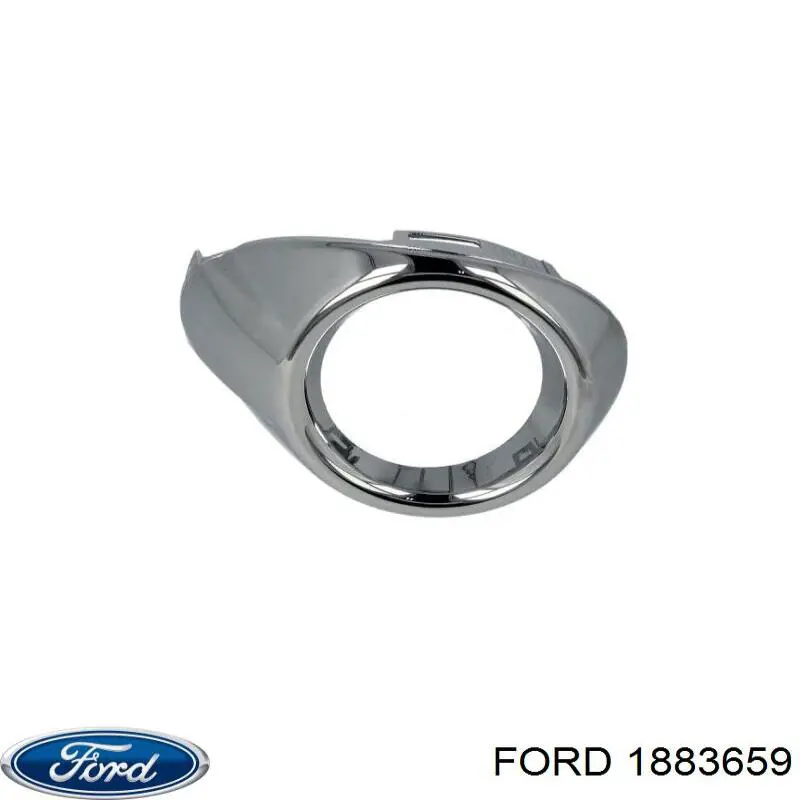 1883659 Ford Решетка бампера переднего левая