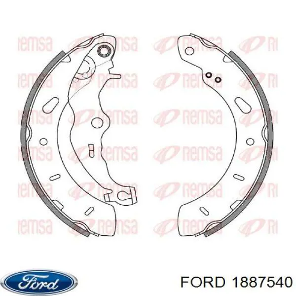 Тормоза рабочие задние ножные и тормозные барабаны Ford 1887540 цена, от 28.02 USD
