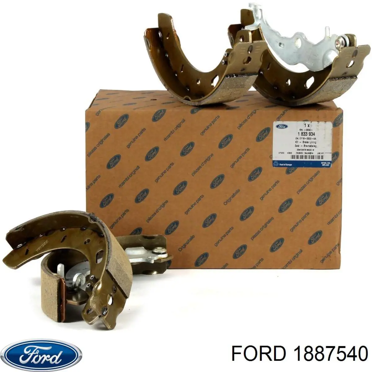 1887540 Ford задние барабанные колодки