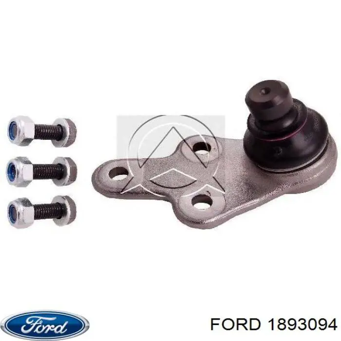 1893094 Ford braço oscilante inferior direito de suspensão dianteira