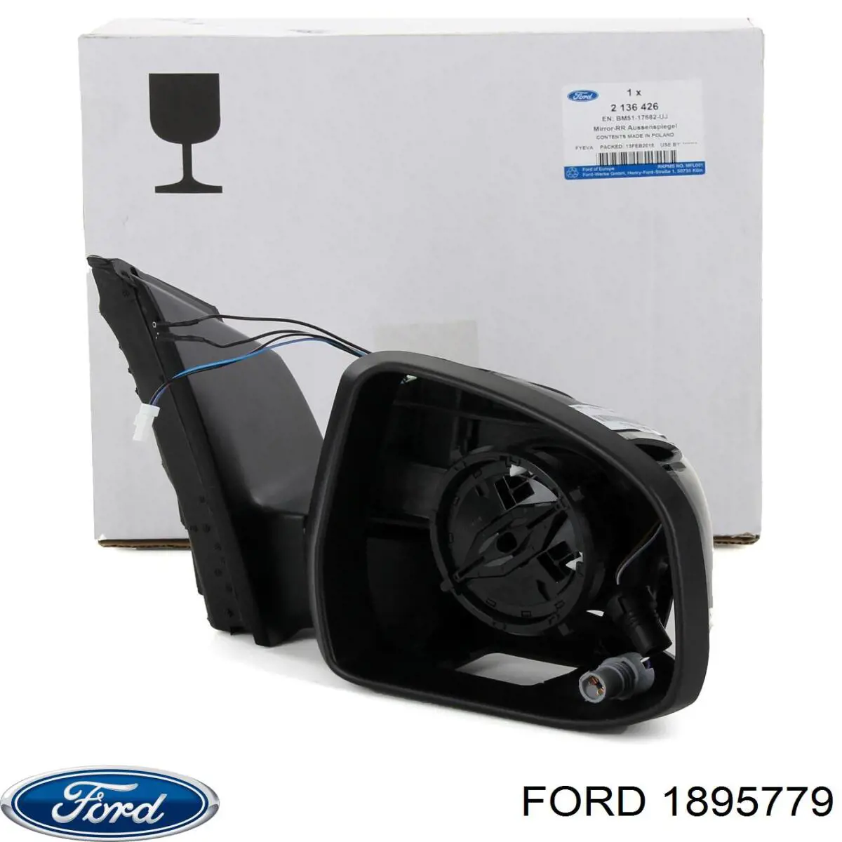 Левое боковое зеркало 1895779 Ford