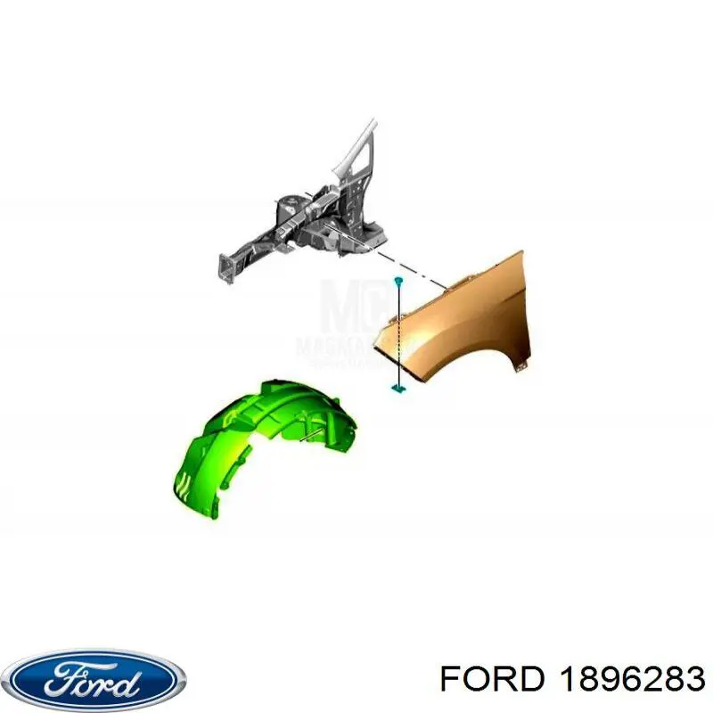 Купить 1896283 Ford Крыло переднее правое