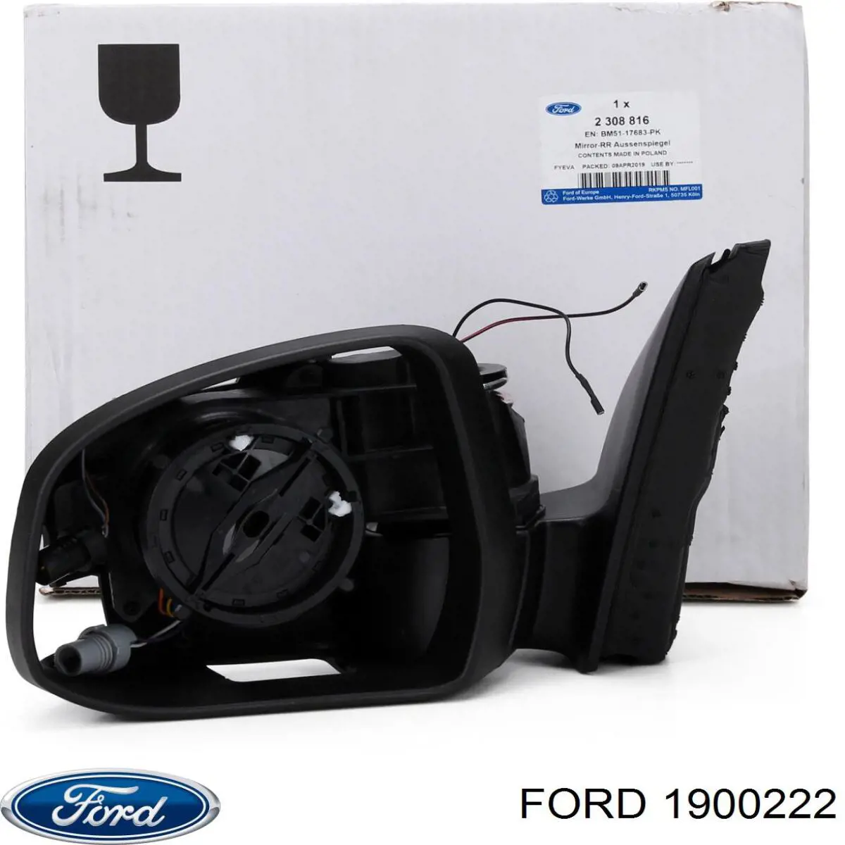 Купить 1900222 Ford Боковое зеркало заднего вида правое