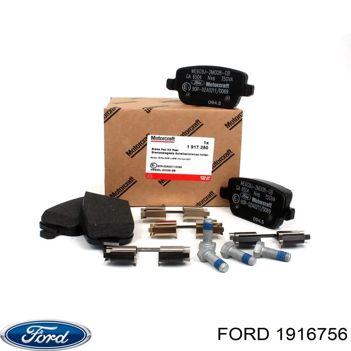 Sapatas do freio dianteiras de disco Ford 1916756 preço, a partir de 65,01 USD