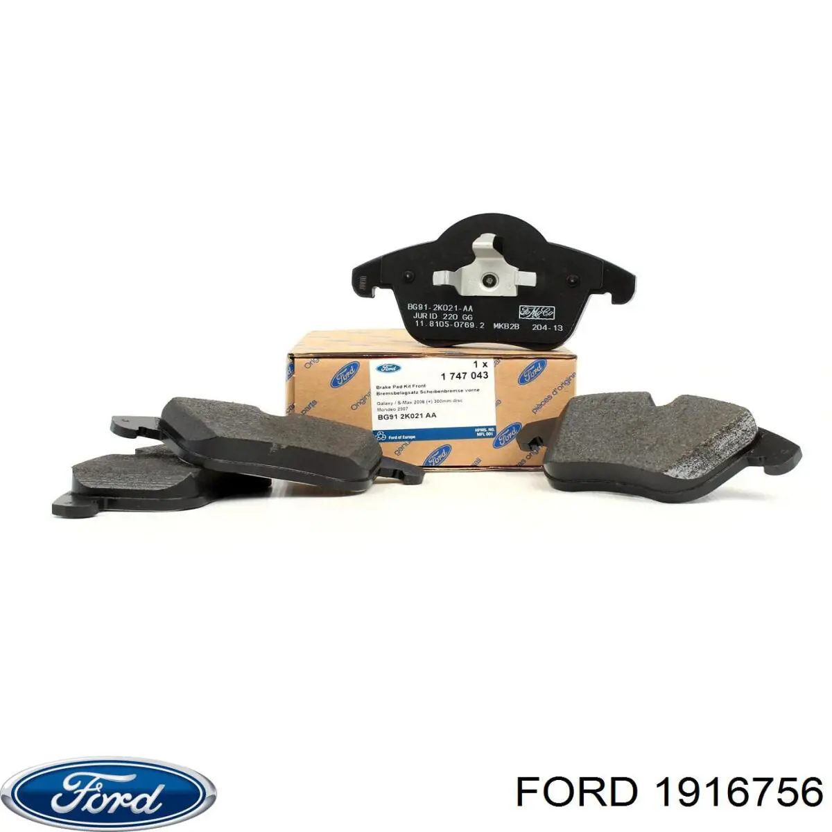 Compre 1916756 Ford Sapatas do freio dianteiras de disco