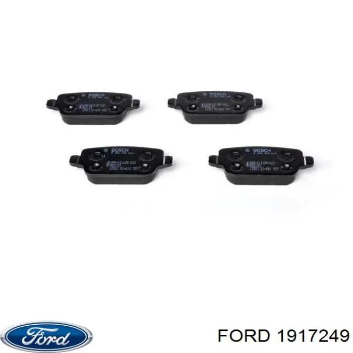 Купить 1917249 Ford Колодки тормозные задние, дисковые